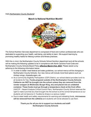 Nutrition Letter pg. 1